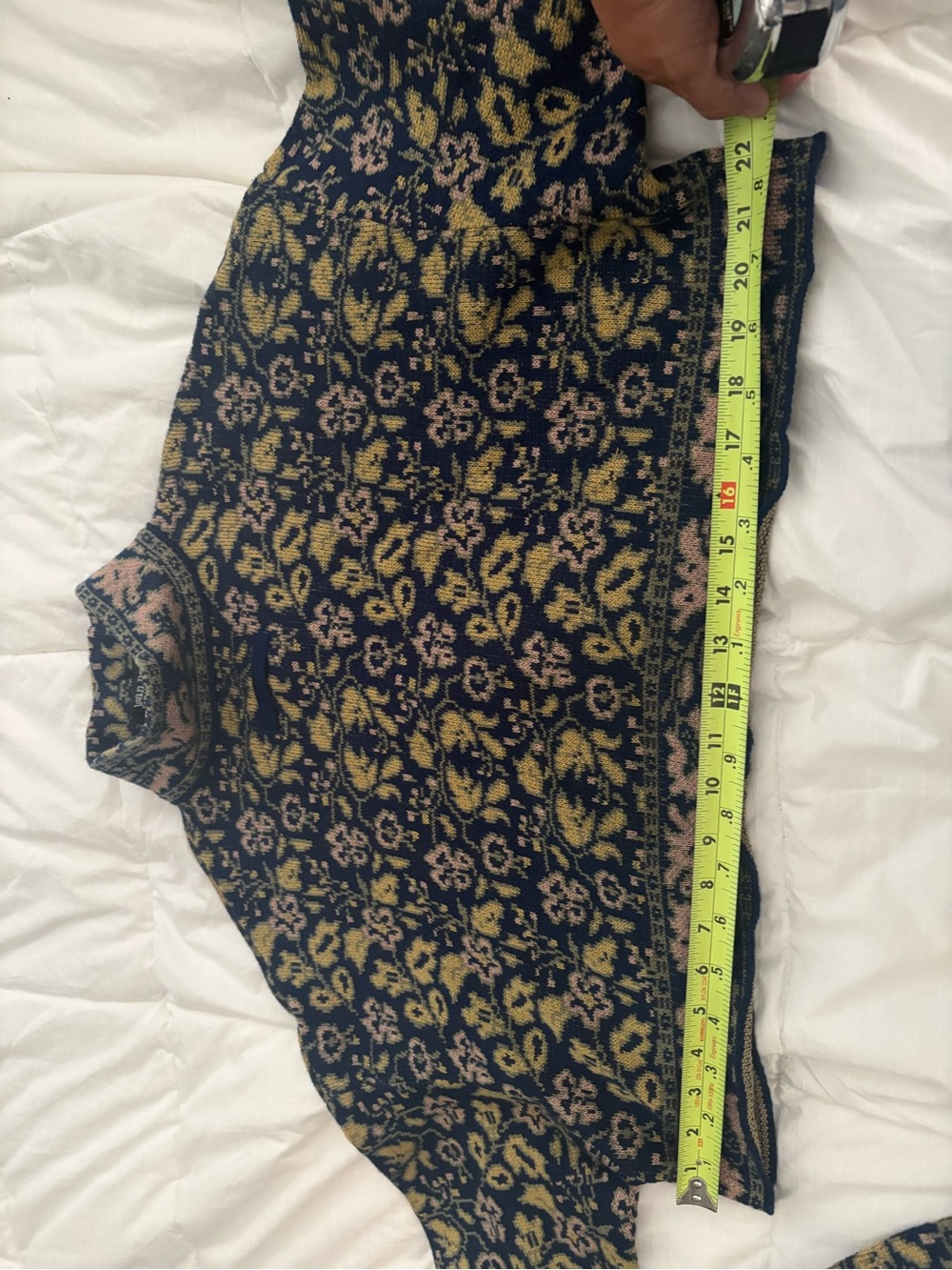 Vintage Jean Paul Gaultier Pour Equator Virgin Wool Floral Knit Cardigan Italy L - Picture 6 of 12